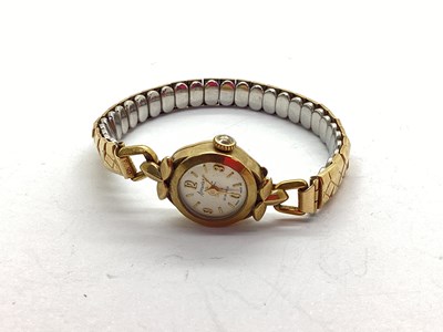 Lot 245 - Accurist; A 9ct Gold Cased Ladies Wristwatch,...