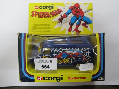 Lot 664 - A boxed Corgi 436 Spider-Man diecast model...