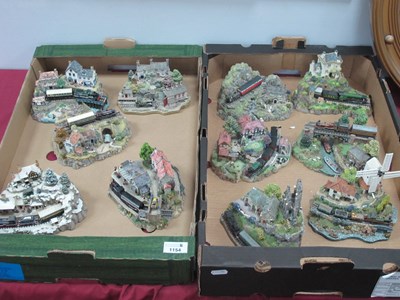 Lot 1154 - Danbury Mint Figure Groups, "Country Lines...