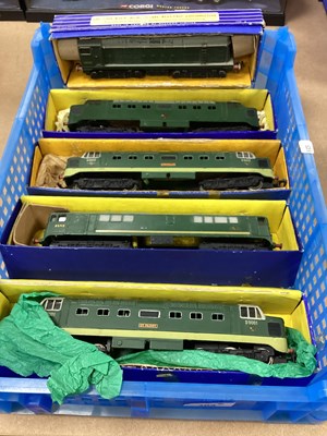 Lot 403 - Five Hornby-Dublo 00 gauge diesel locomotives ,...