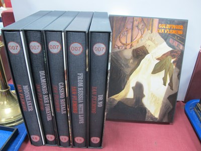 Lot 1331 - The Folio Society - Six Ian Fleming James Bond...