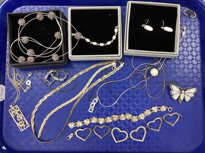 Lot 161 - An Assortment of "925" and Other Jewellery, to...