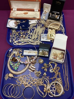 Lot 210 - An Assortment of Costume Jewellery, in hues of...