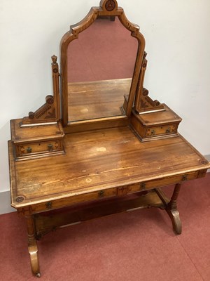 Lot 1476 - A XIX Century Pitch Pine Dressing Table, with...