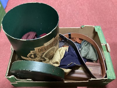 Lot 1042 - Belts, gloves, hats, boxes, etc:- One Box.