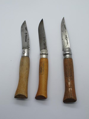 Lot 114 - Opinel Pocket Knife, 9cm, and two other...