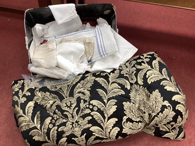 Lot 1366A - Quantity of White Linens:- One Box Large Dorma...