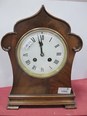 Lot 1353 - Early XX Century Mahogany Cased Mantle Clock,...