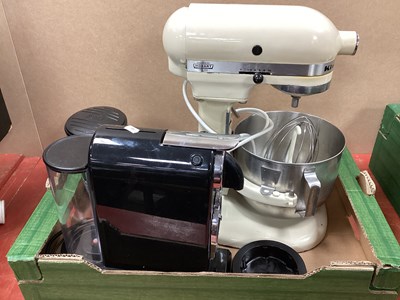 Lot 1010 - Delonghi Coffee Maker. Hobart kitchen mixer.