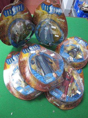 Lot 663 - Six Farscape (Series 1) Carded Plastic Action...