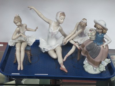 Lot 1221 - Lladro Figure Group of Two Ballet Dances Sat...