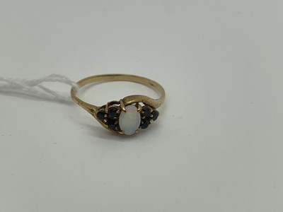 Lot 478 - A 9ct Gold Dress Ring, with oval claw set...