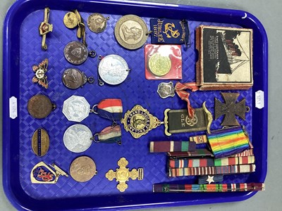 Lot 612 - Assortment of Medals, Medallions and Badges,...