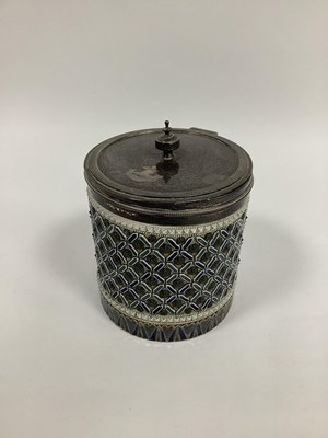 Lot 1065 - A Doulton Lambeth Stoneware Biscuit Jar and...