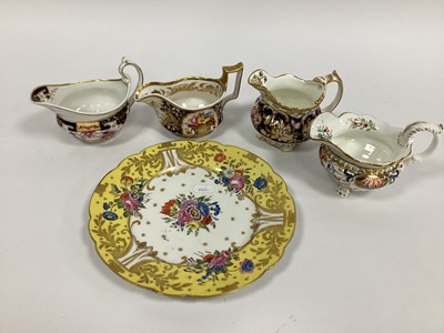 Lot 1039 - Four Early XIX Century Porcelain Cream Jugs,...