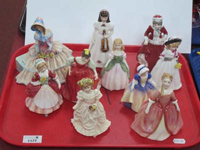 Lot 1177 - Royal Doulton Figurines, "Day Dreams", Best...