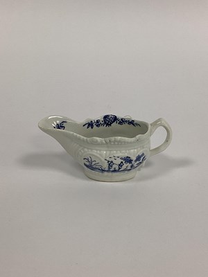 Lot 1116 - A Lowestoft Porcelain Cream Jug, with moulded...