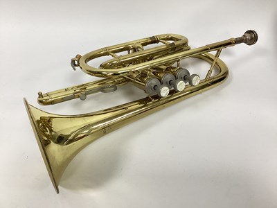 Lot 1404 - An Odyssey Brass Trumpet, 38cm long.