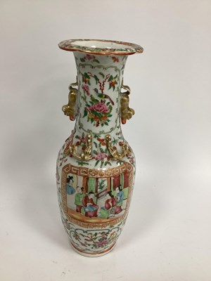 Lot 1141 - A Late XIX Century Canton Famille Rose Vase,...