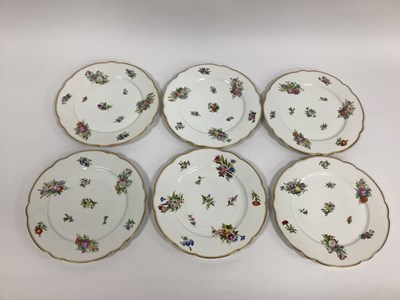 Lot 1029 - Six Continental Early XX Century Porcelain...