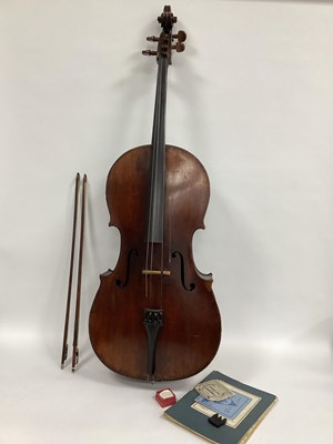 Lot 1400 - An Early XX Century Cello, no label, two-piece...