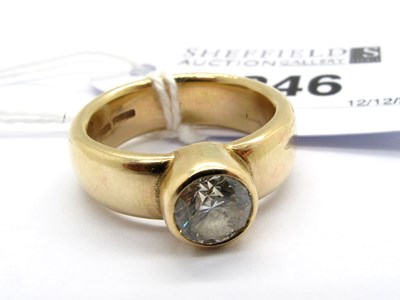 Lot 246 - A 9ct Gold Single Stone Diamond Ring, the...