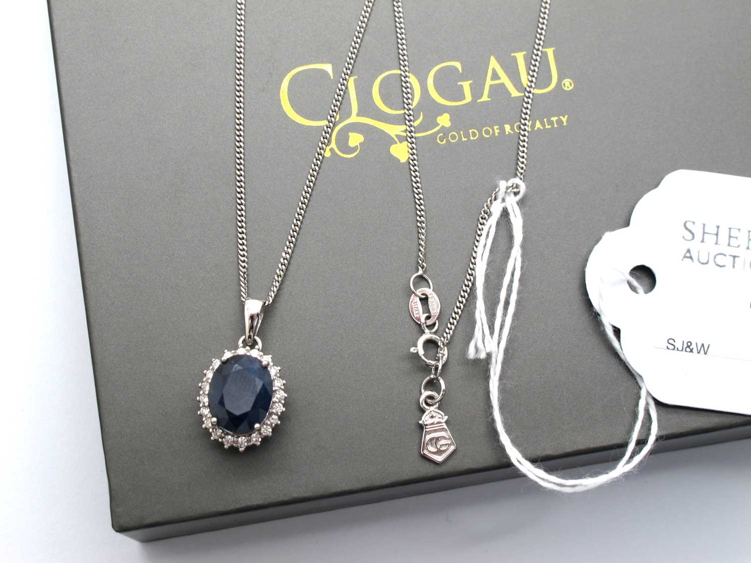 Lot 130 - Clogau; An 18ct White Gold Fine Link Chain,...