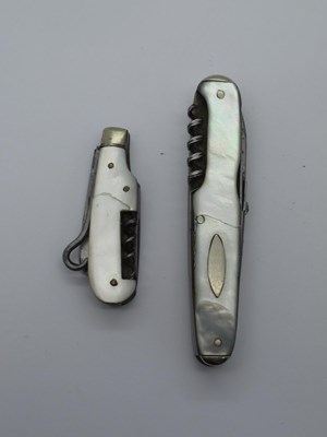 Lot 150 - H. Boker Germany, mother of pearl scales,...