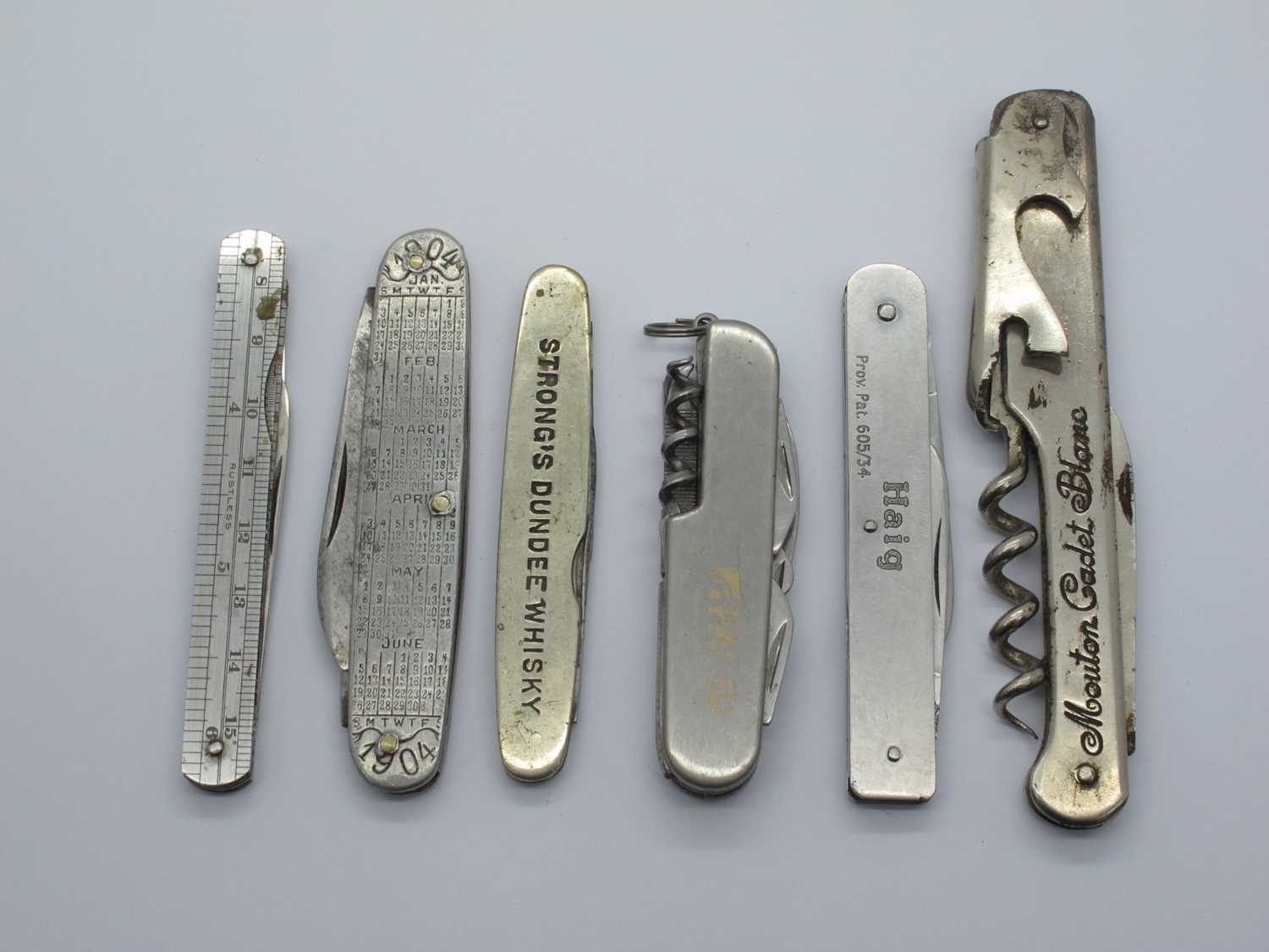 Lot 7 - Advertising Pocket Knives, John Ryalls...