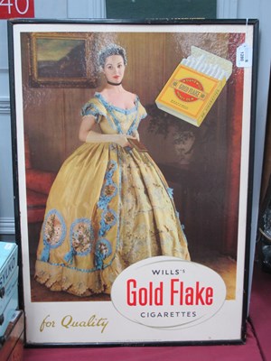 Lot 1280 - Will's Gold Flake Advertising Sign, featuring...