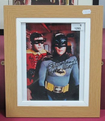 Lot 1293 - Batman - Adam West and Burt Ward autographs,...