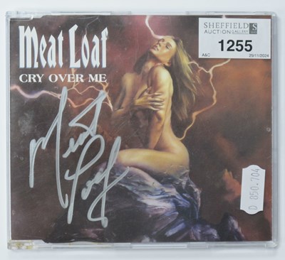 Lot 1255 - Meat Loaf Autograph, silver maker signed...