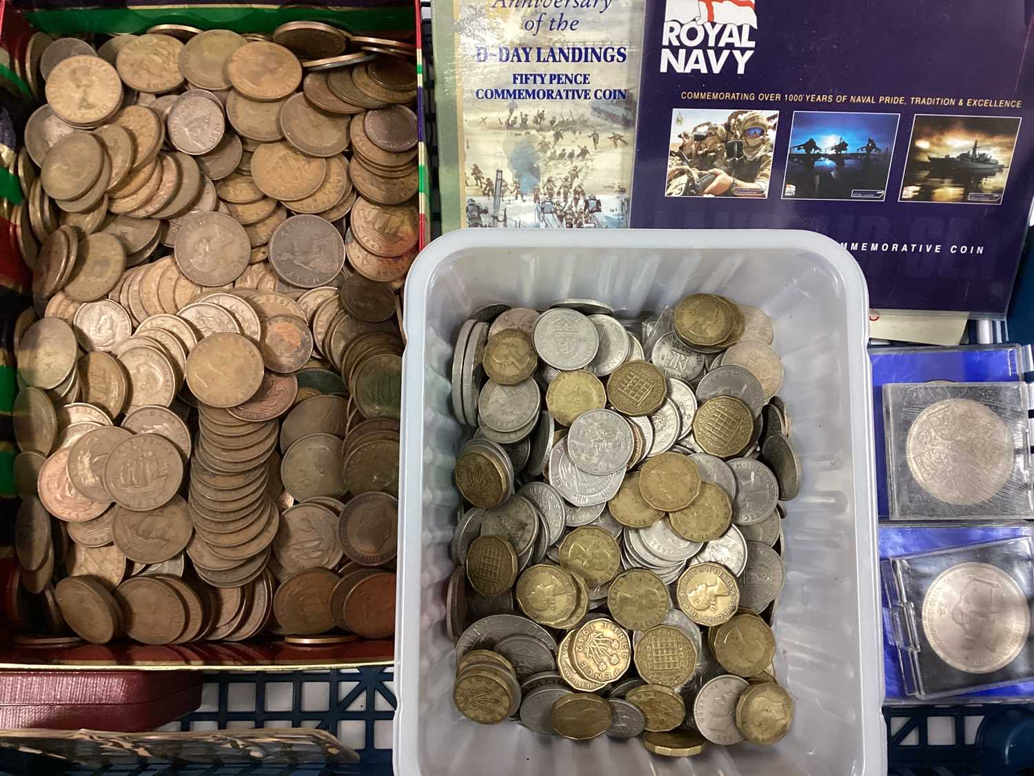 Lot 433 - Large Collection Of GB Coins And Banknotes,...