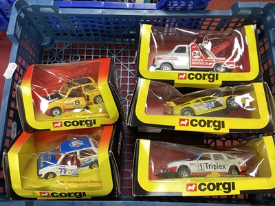 Lot 536 - Five 1980's Corgi Vehicles, Often with a Motor...