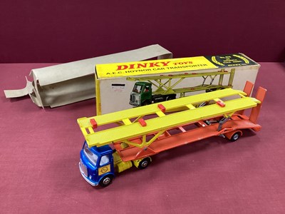 Lot 710 - Dinky Toys No 974 AEC Hoynor Car Transporter,...