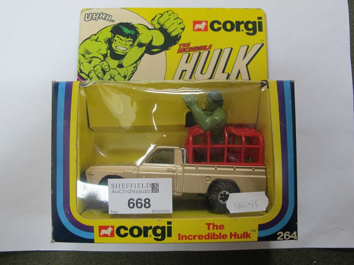 Lot 668 - A boxed Corgi 264 The Incredible Hulk diecast...