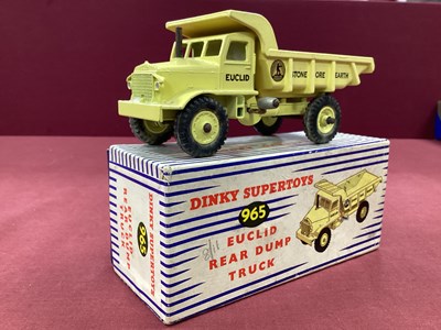 Lot 708 - Dinky Toys No 965 Euclid Rear Dump Truck,...