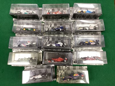 Lot 483 - Fourteen 1:43rd Scale 'Panini F1 Collection'...