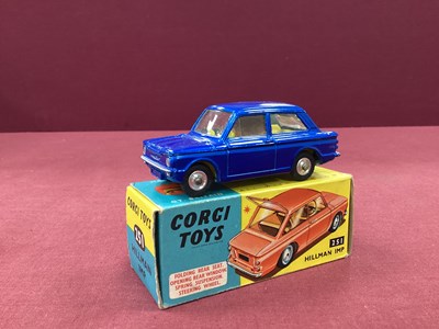 Lot 690 - Corgi Toys No 251 Hillman Imp, blue, overall...