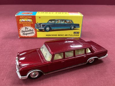 Lot 687 - Corgi Toys No 247 Mercedes Benz Maroon 600...