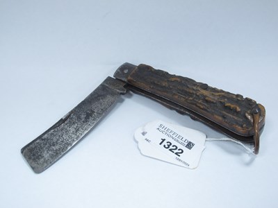 Lot 286 - Sailors Knife, Thomas Turner and Co, stag...