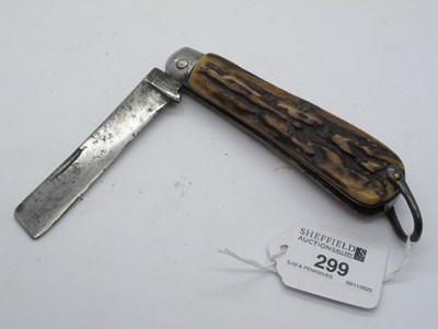 Lot 299 - Sailors Knife, Thomas Turner, stag scales,...