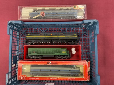 Lot 593 - Four American outline HO scale locomotives by...