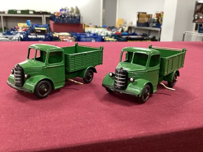 Lot 697 - Two Dinky No 25m Bedford End Tipper,...