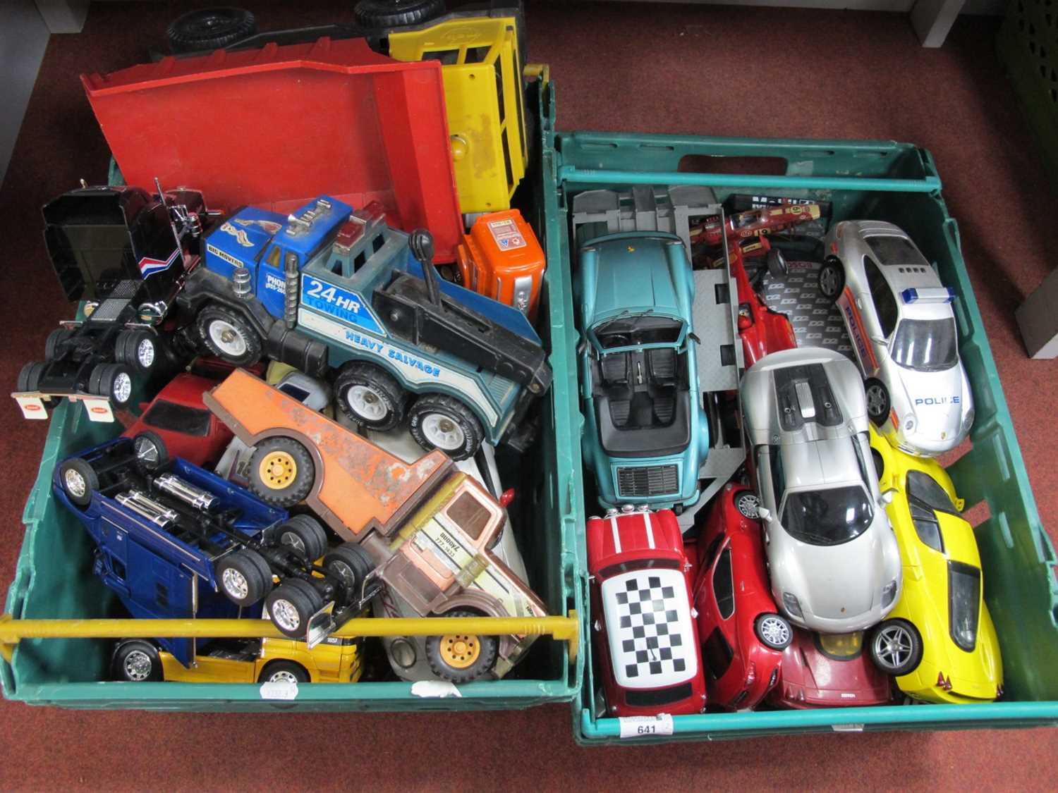 Lot 641 - A Quantity of Plastic Diecast Model Vehicles...