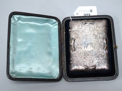 Lot 322 - Walker & Hall; A Hallmarked Silver Card Case,...