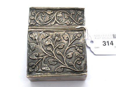 Lot 314 - A Highly Decorative Card Case, of allover...