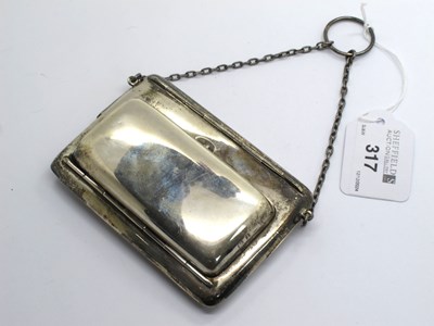 Lot 317 - An Edwardian Hallmarked Silver Chatelaine Card...