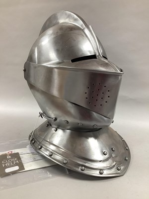 Lot 577 - Reproduction XVI Century Close Helmet,...