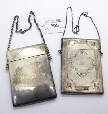 Lot 305 - Idall & Ballou; A Hinged Top Card Case, of...